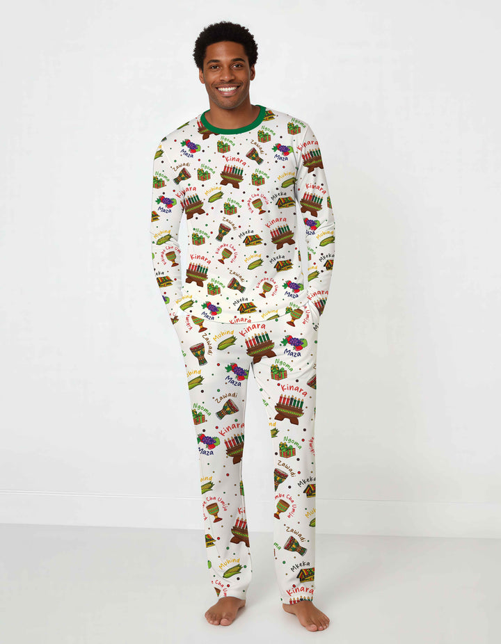 Happy Kwanzaa Family Matching  Men's Pajama Set