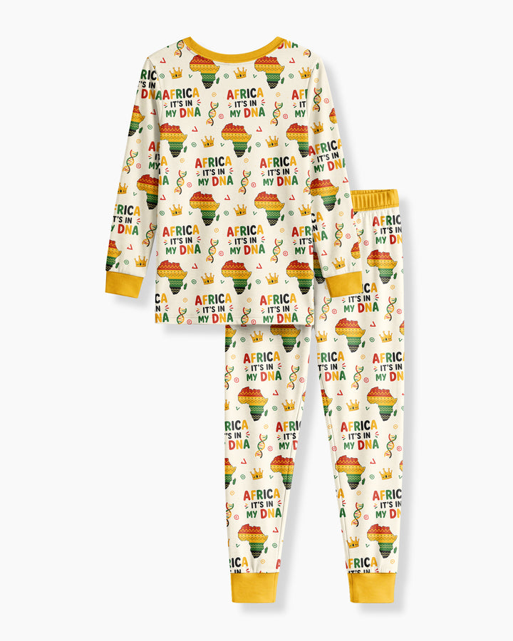 Conjunto de pijama de dos piezas de bambú de manga larga