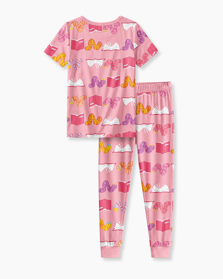 Zweiteiliges, kurzärmliges Pyjama-Set mit Marienkäfern