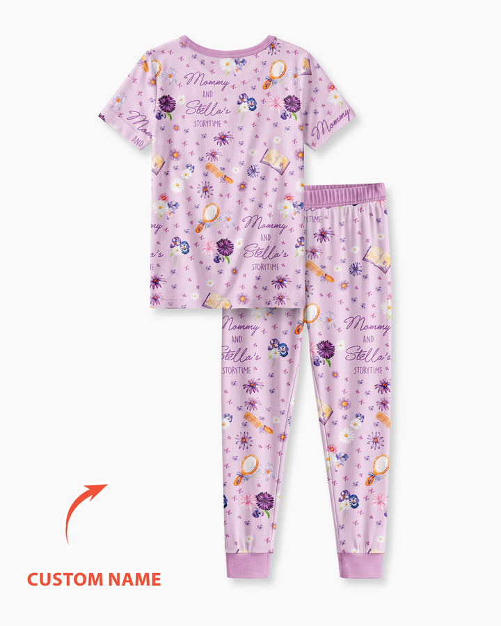Zweiteiliges, kurzärmliges Pyjama-Set mit Marienkäfern