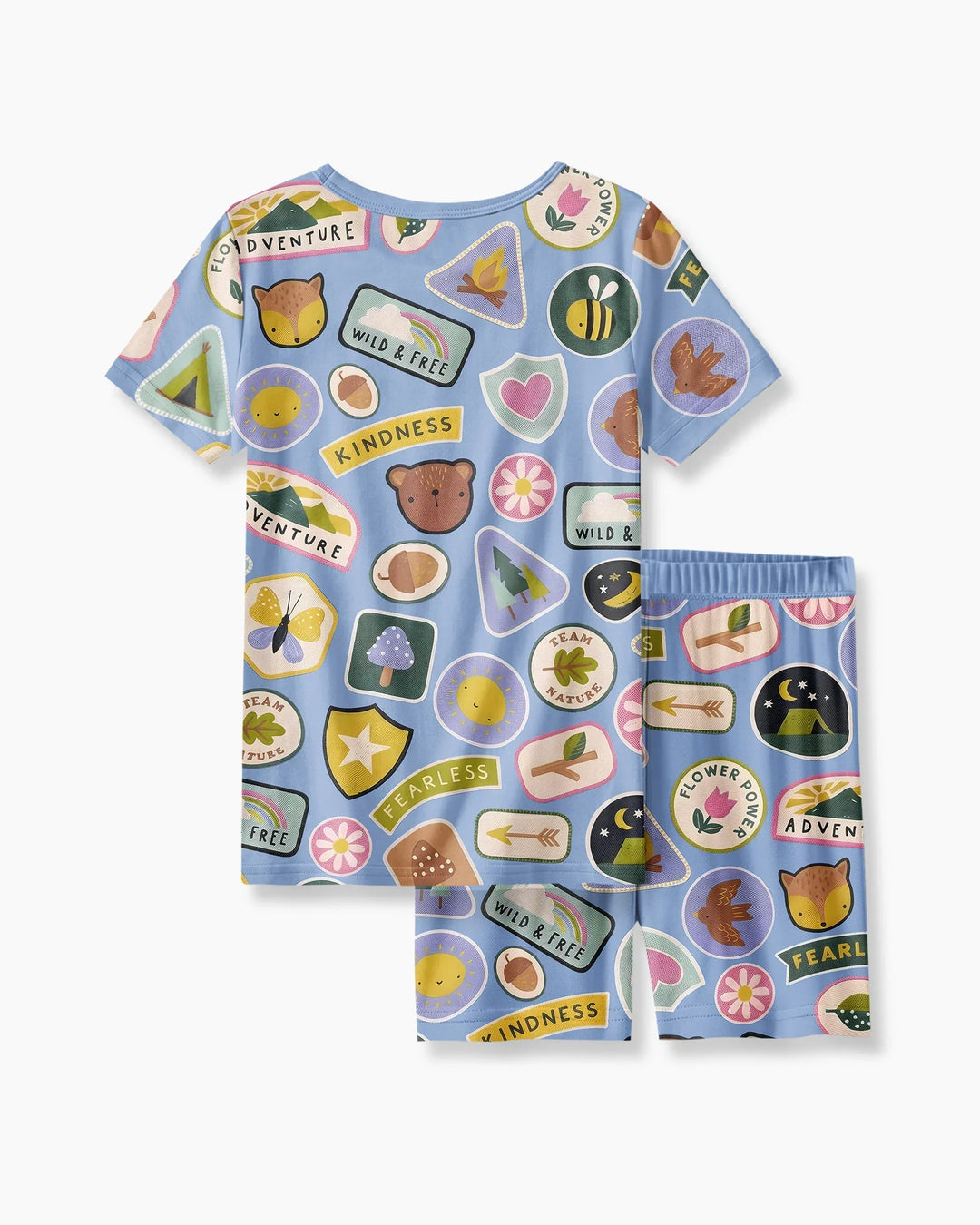 Little Explorer Bamboo Two Piece Short Sleeve Shorts Pajama Set