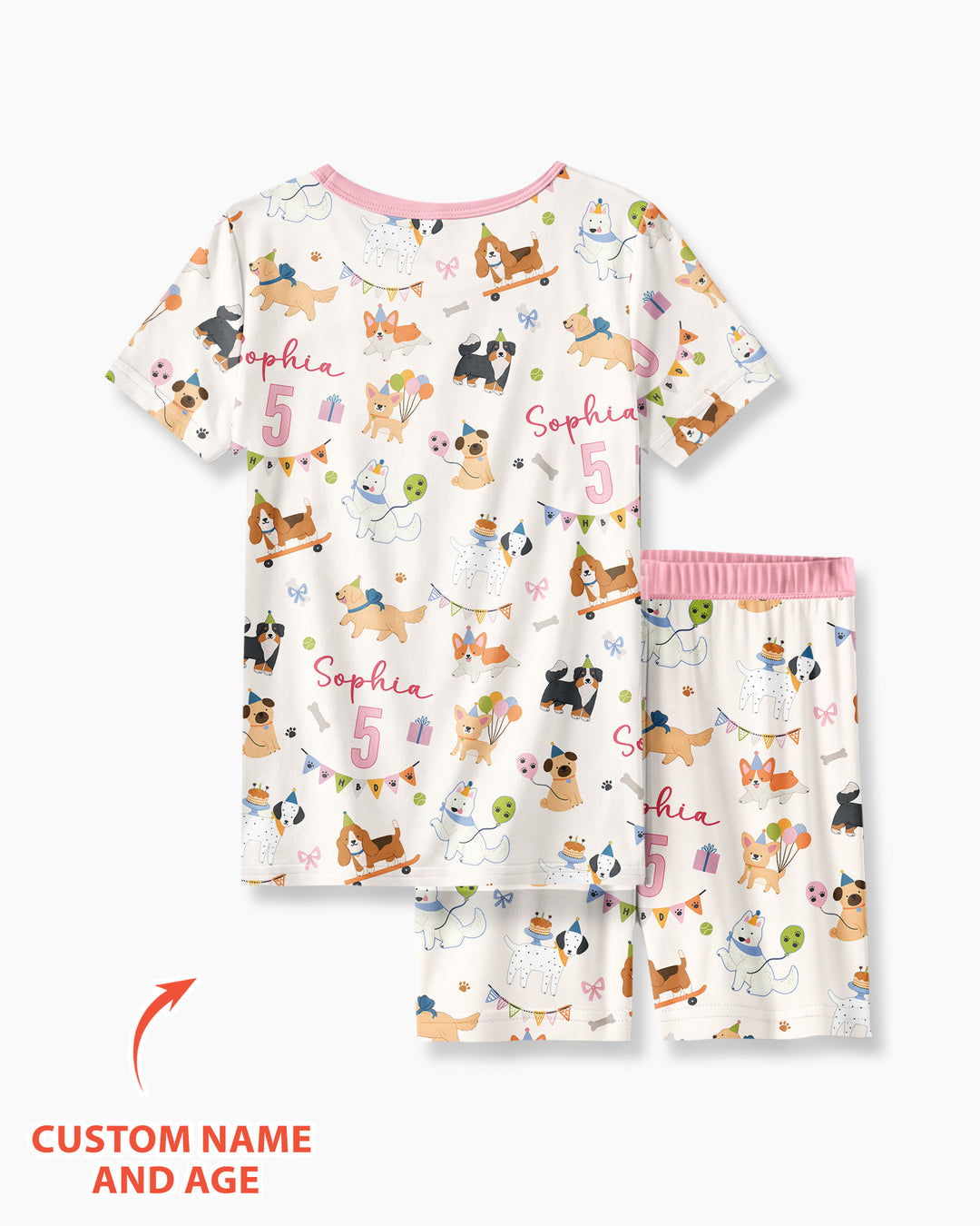 Schlafanzug-Set zweiteilig, kurze Ärmel, kurze Hose, Bambus