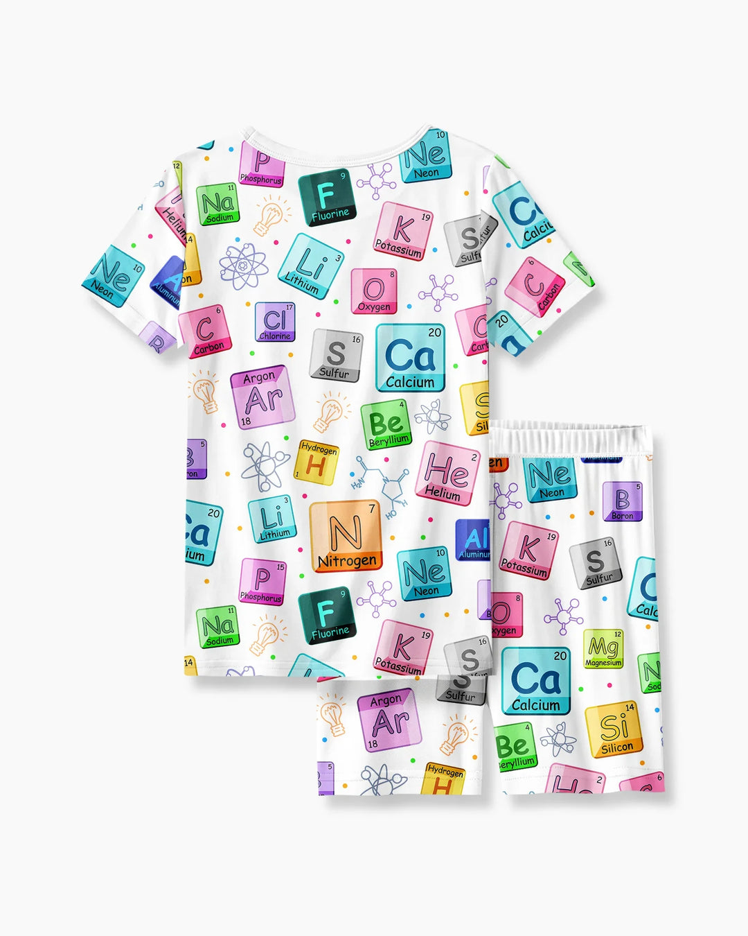 Science Elements Bamboo Two Piece Short Sleeve Shorts Pajama Set