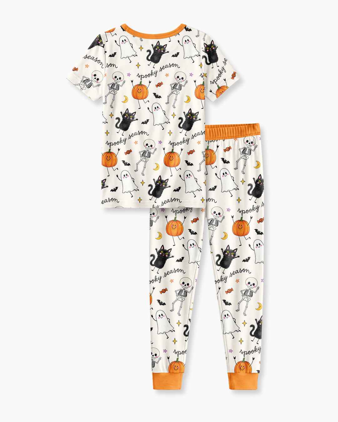 Conjunto de pijama de dos piezas de manga corta de bambú