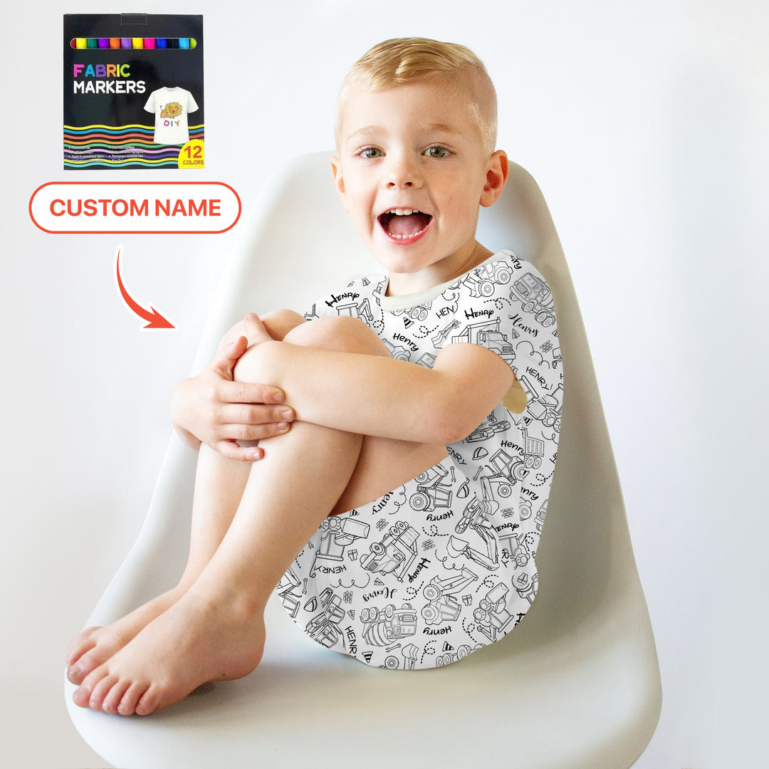 Zweiteiliges Pyjama-Set mit kurzen Ärmeln und Shorts im Sommer-Design