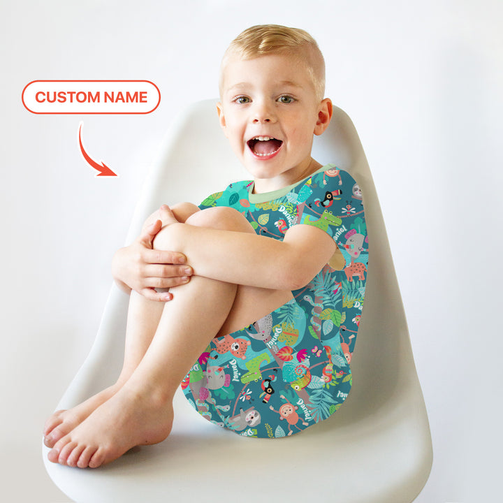 Jungle Buddy Adventure Two Piece Short Sleeve Shorts Pajama Set