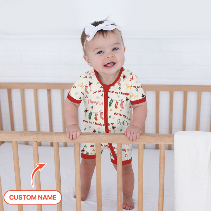 Custom Name Family Christmas Stockings Shorty Zippy