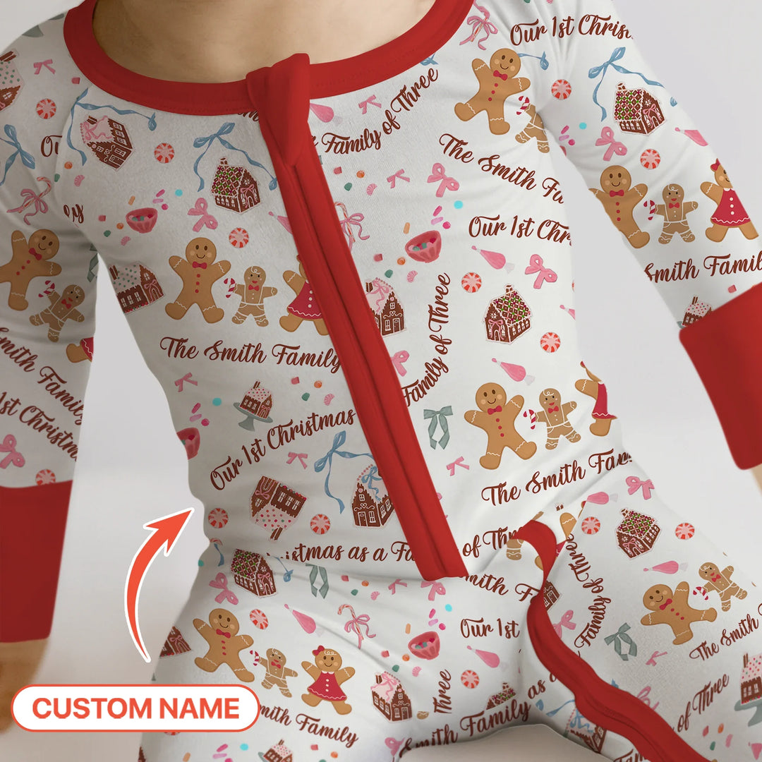 Custom Name Family Gingerbread Convertible Zippy
