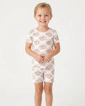 Noah's Ark Bamboo Two Piece Short Sleeve Shorts Pajama Set