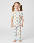 Noah's Ark Bamboo Two Piece Short Sleeve Pajama Set