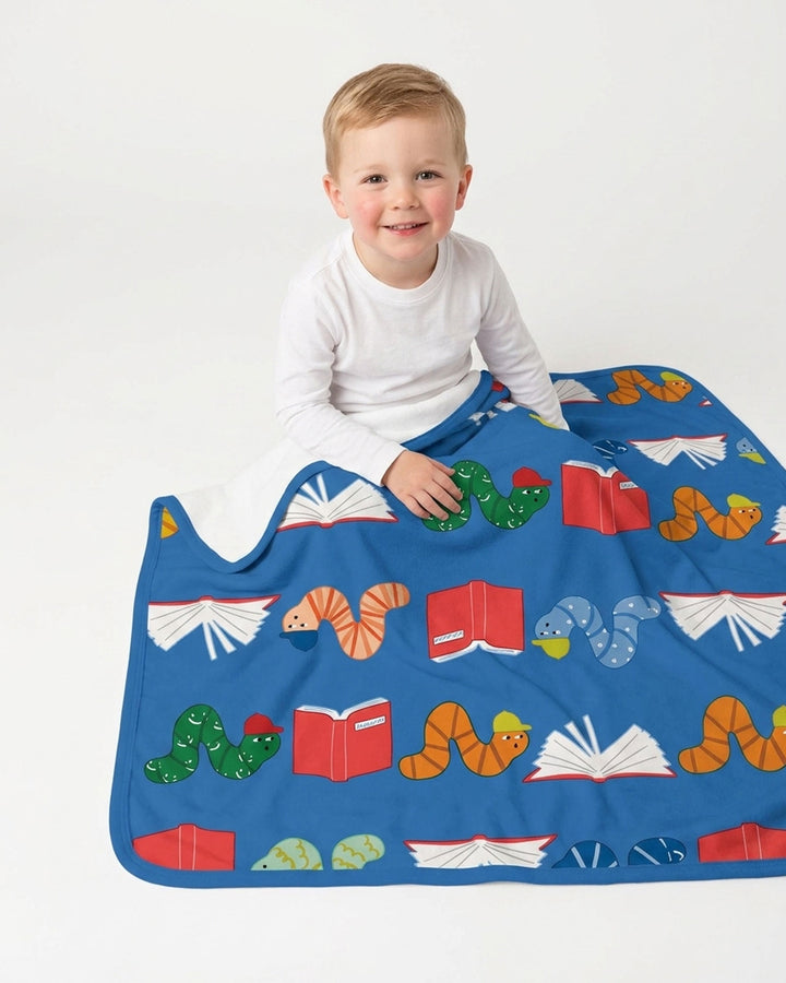 Bookworm Family Matching Bamboo Blanket