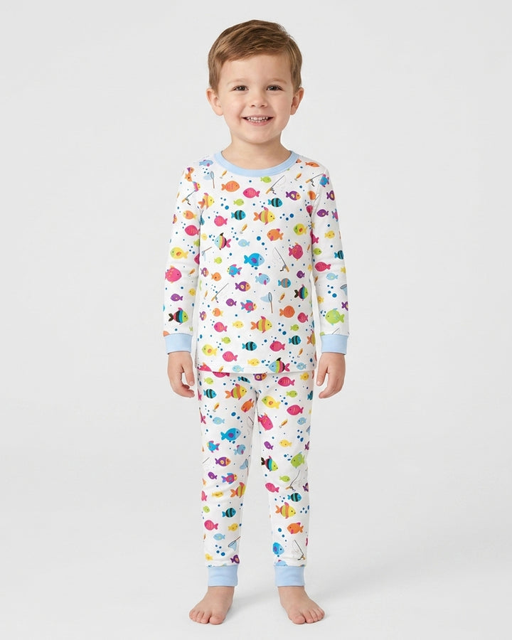 Conjunto de pijama de dos piezas de bambú con mangas largas, plantilla PERSONALIZADA
