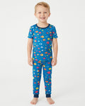 Conjunto de pijama de dos piezas de manga corta de bambú