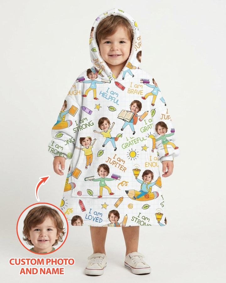 Plantilla de Sudadera Manta de Bambú Personalizada