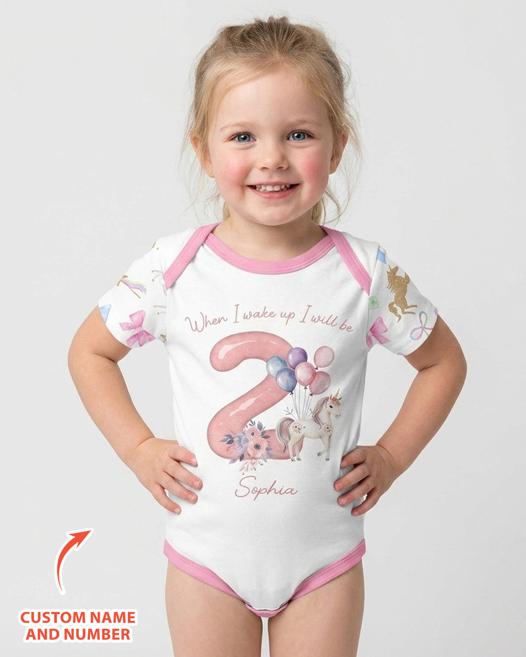 Custom Name When I Wake Up I Will Be Birthday Bamboo Bodysuit