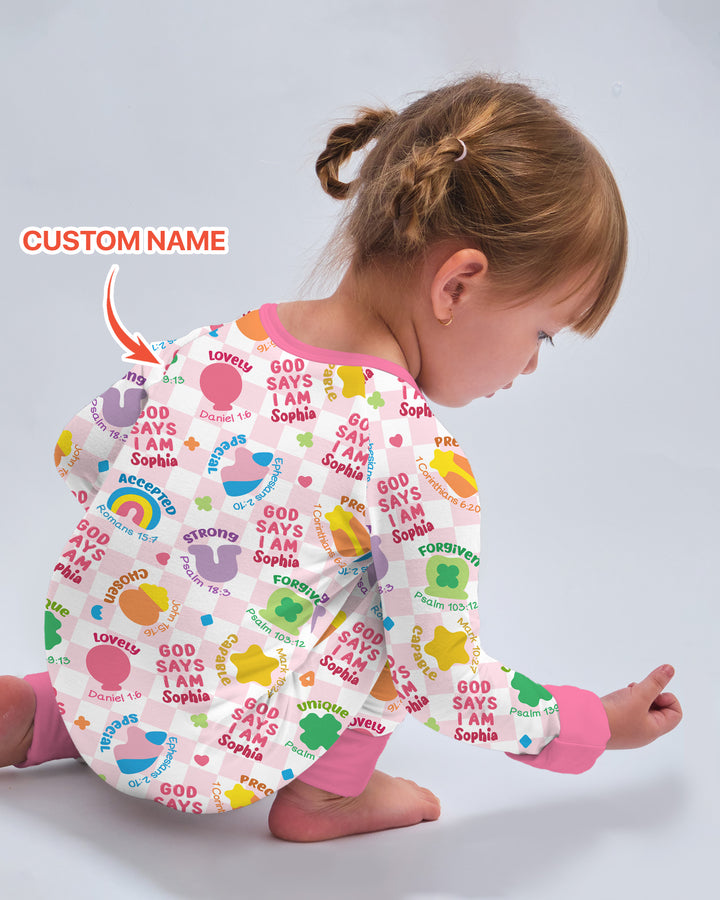 God Says I Am St. Patrick’s Day Custom Name Family Matching Convertible Zippy