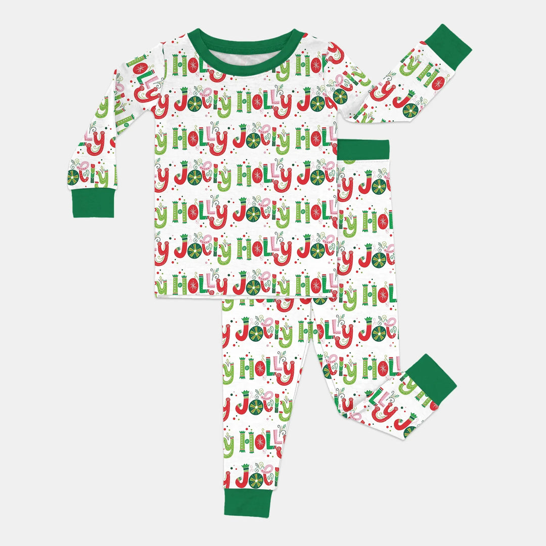 Holly Jolly Two Piece Long Sleeve Pajama Set