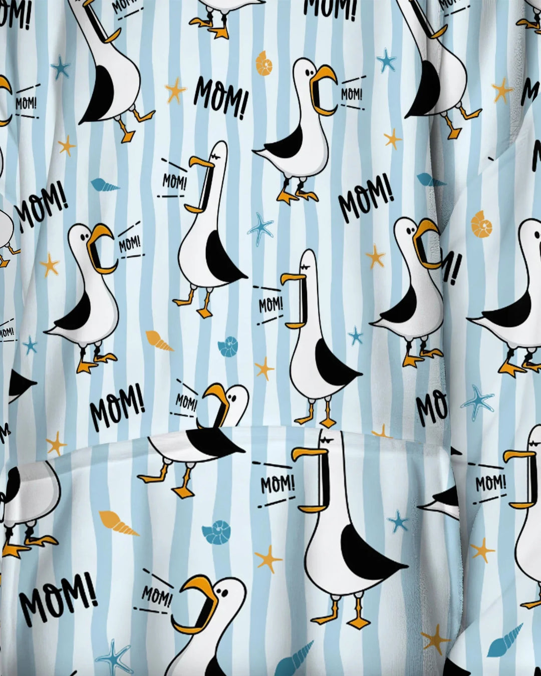 Seagull mom Mom MOM Wearable Bamboo Blanket Hoodie
