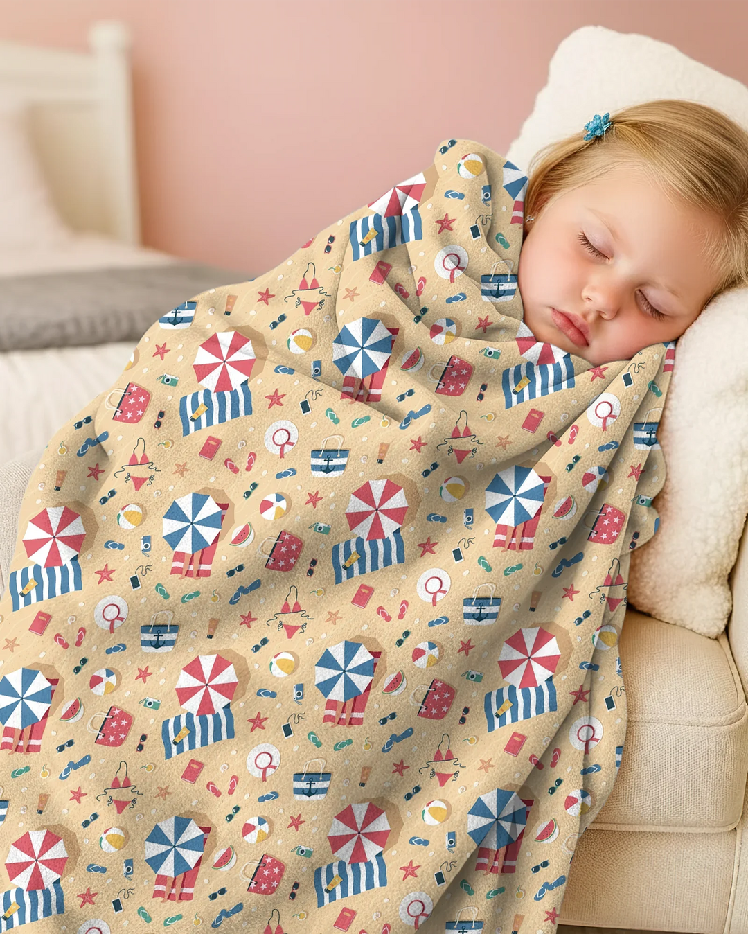 Sunny Beach Day Essentials Bamboo Blanket