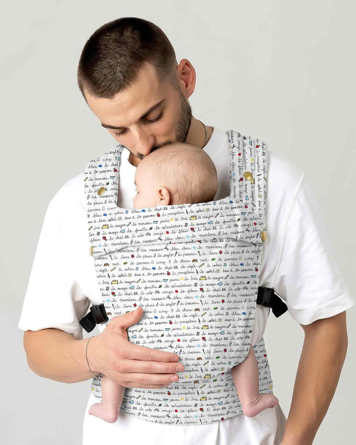 Plantilla de mochila portabebés