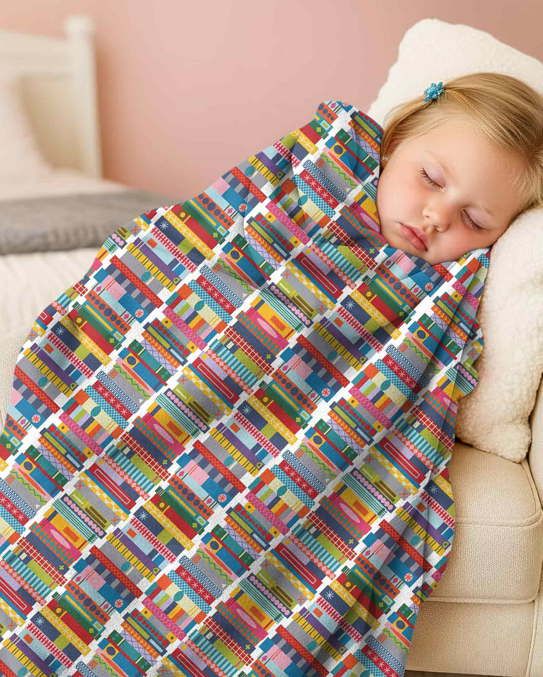 Rainbow Bookshelf Bamboo Blanket
