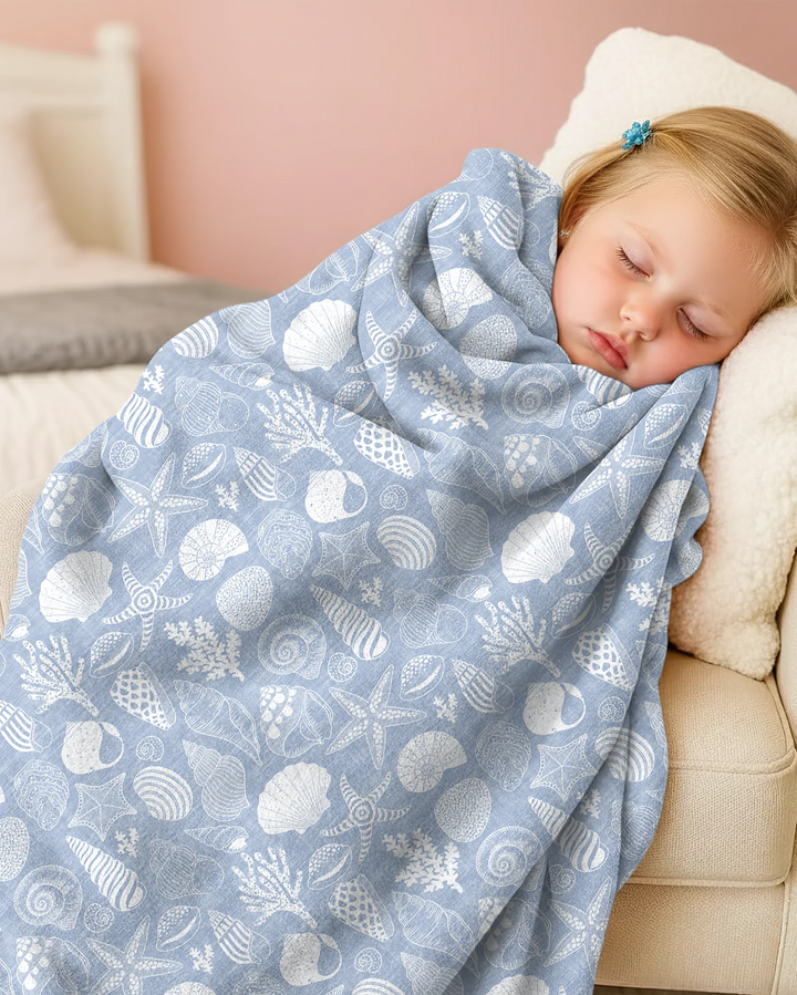 Coastal Treasures Bamboo Blanket