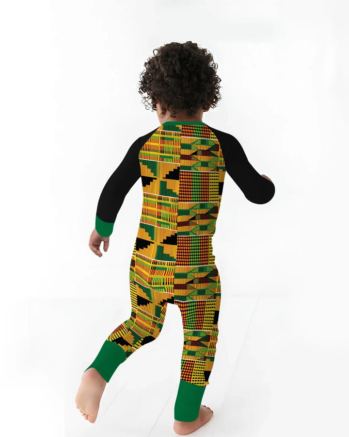 Kente Vibes Family Matching Bamboo Convertible Zippy