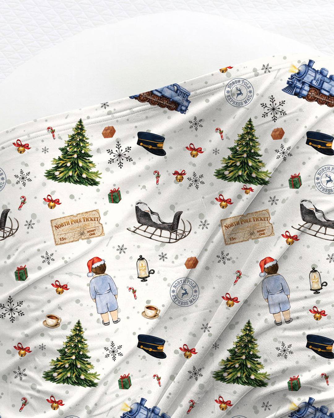 North Pole Adventure Bamboo Swaddle Blanket