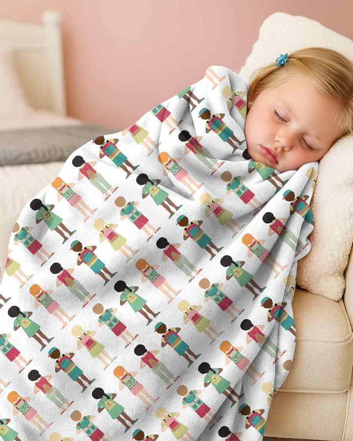 Little Friends Everywhere Bamboo Blanket