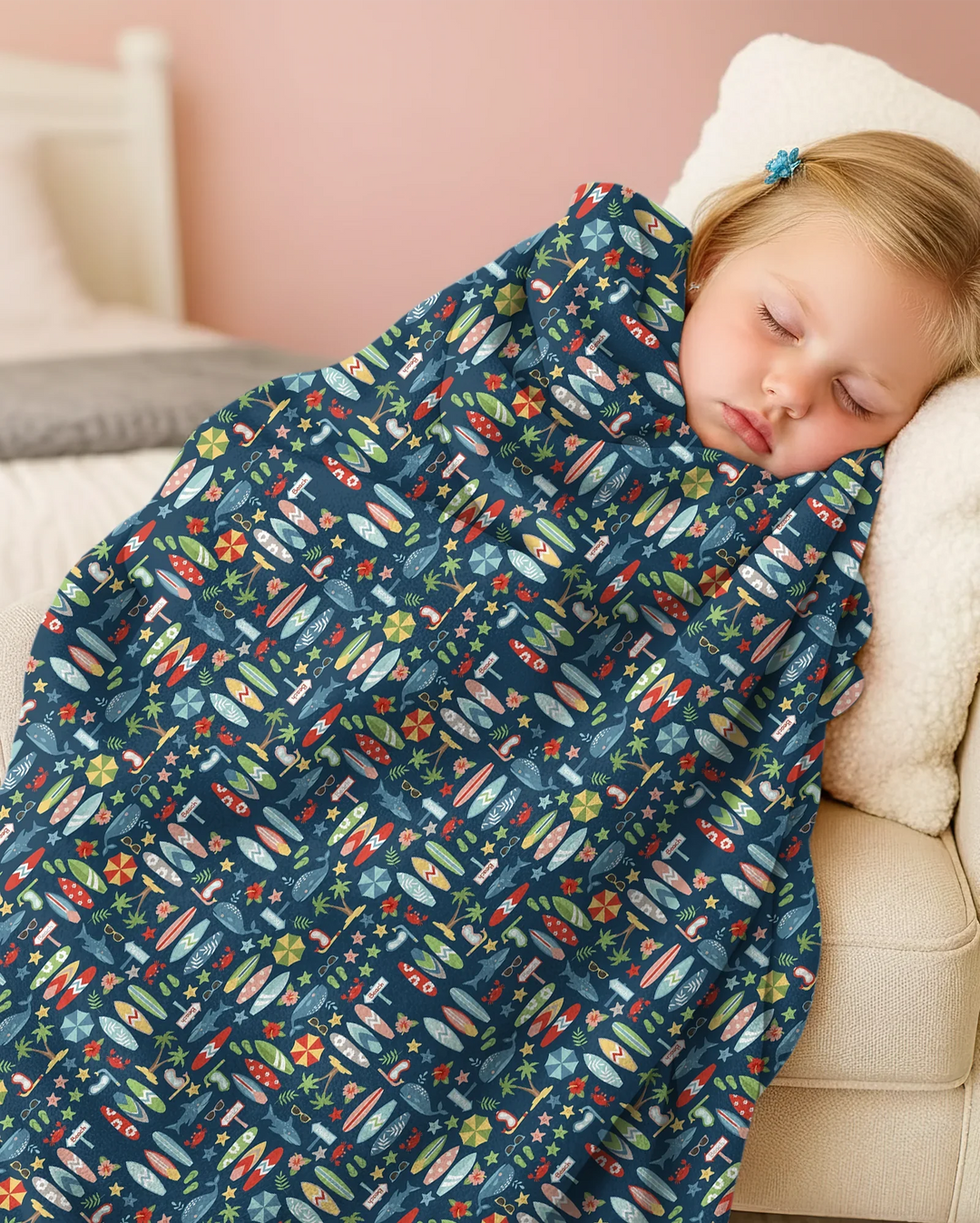 Endless Summer Surf Bamboo Blanket
