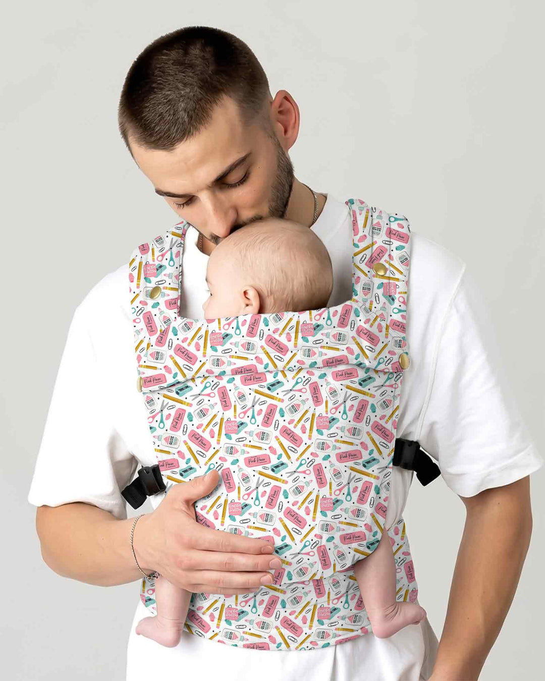 Pink Power School Supplies Baby Carrier