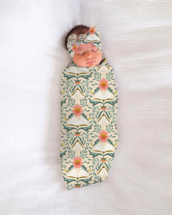 Blooming Stories swaddle blanket