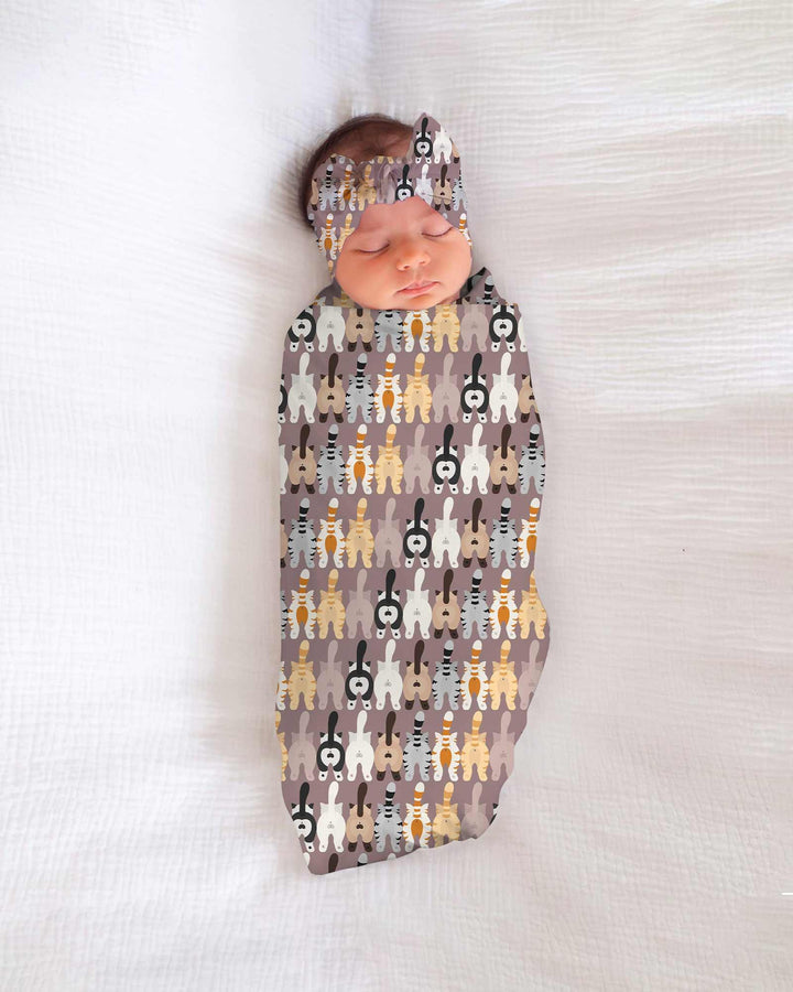 Cheeky Tails swaddle blanket