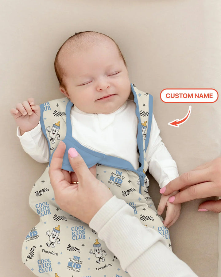 Custom Name Cool Club Daddy & Me Matching Bamboo Sleep Bag