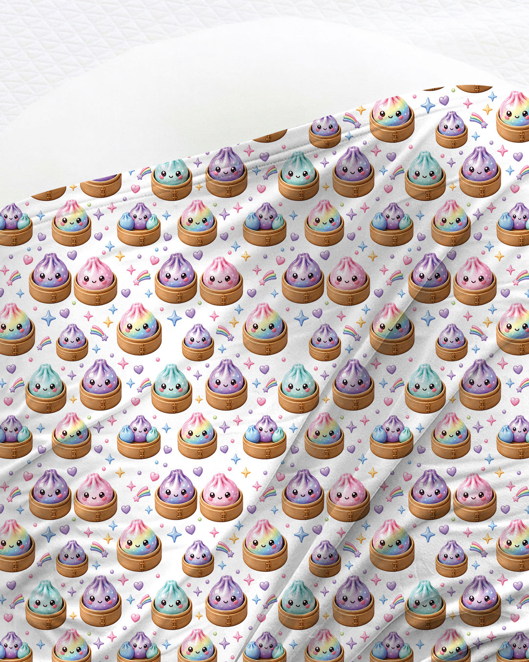 Cute Glitter Dumpling swaddle blanket