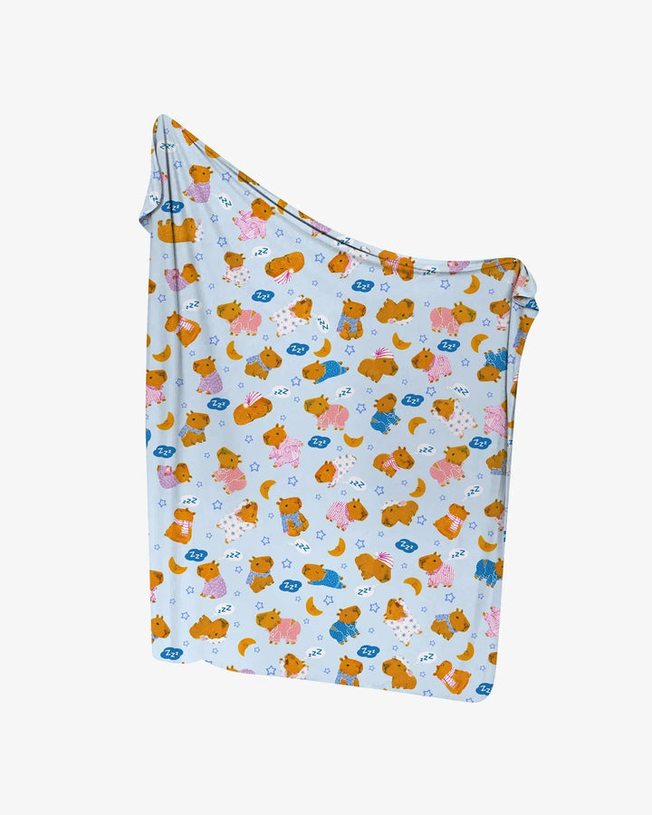 Capyjama Family Matching swaddle blanket