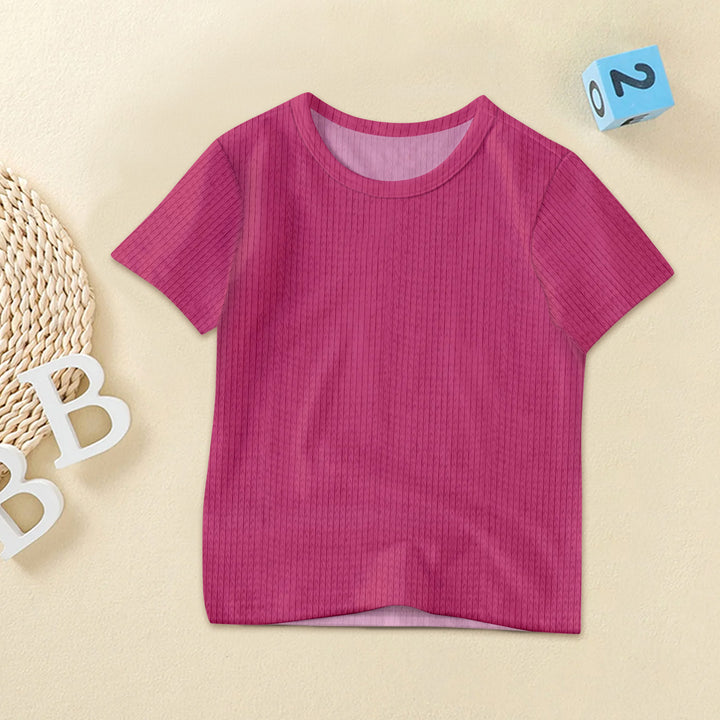 Pink Ribbed Bamboo Baby Clothing – Soft and Sweet