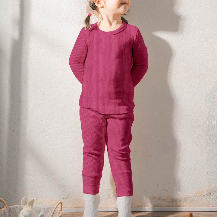 Pink Ribbed Bamboo Baby Clothing – Soft and Sweet