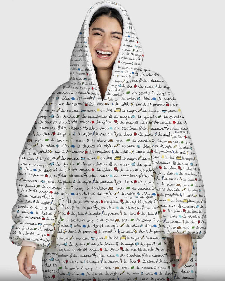 Plantilla de Sudadera Manta de Bambú Personalizada