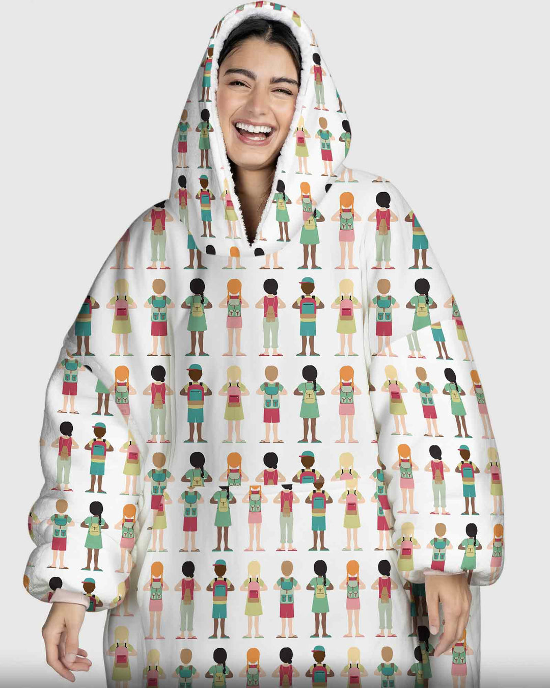 Plantilla de Sudadera Manta de Bambú Personalizada