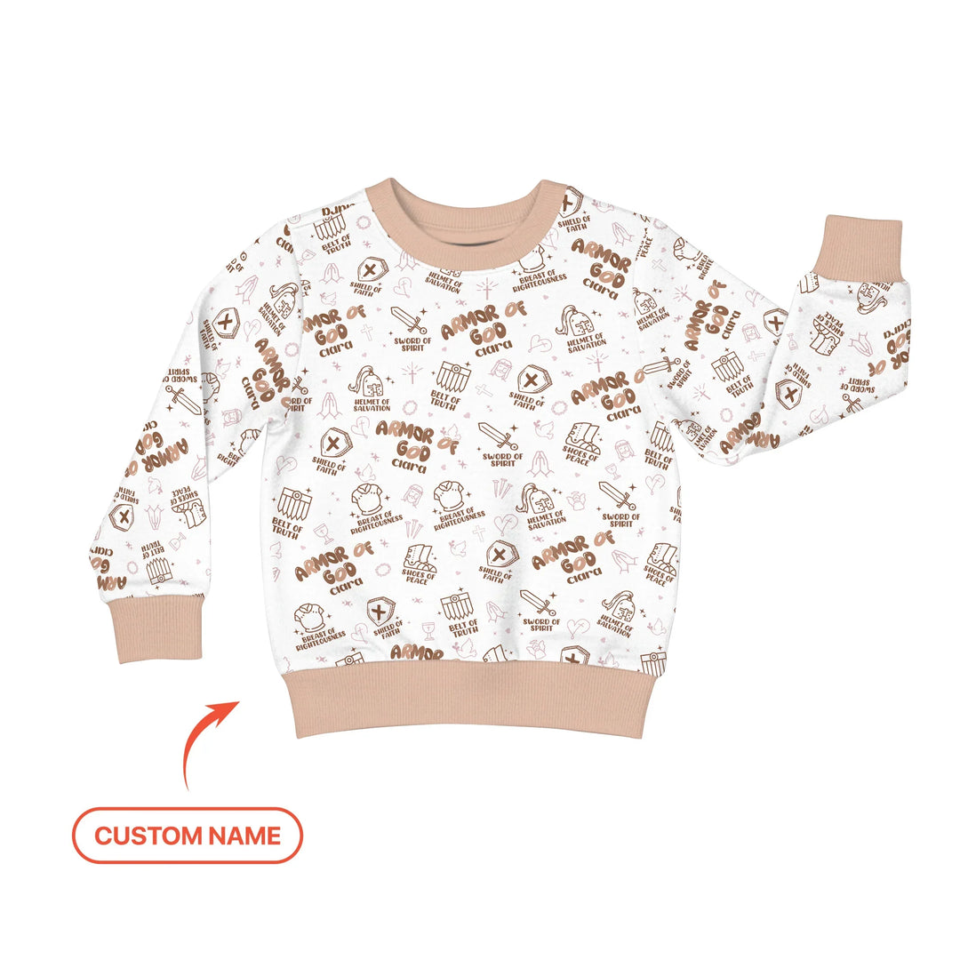Armor of God Custom Name Crewneck Sweatshirt