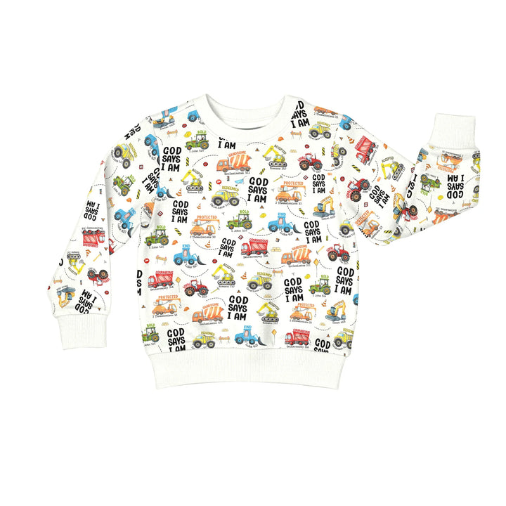 God Says I Am Boy Crewneck Sweatshirt