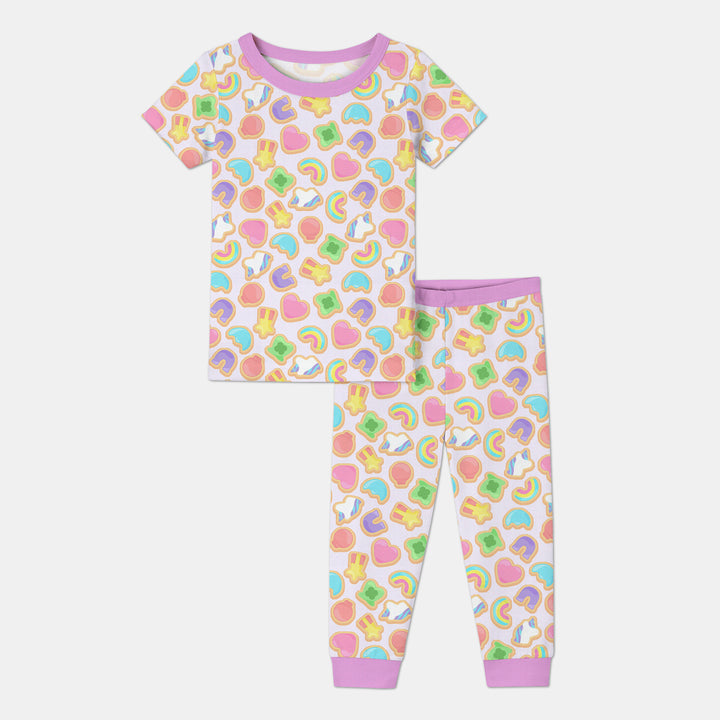 Zweiteiliges, kurzärmliges Pyjama-Set mit Marienkäfern