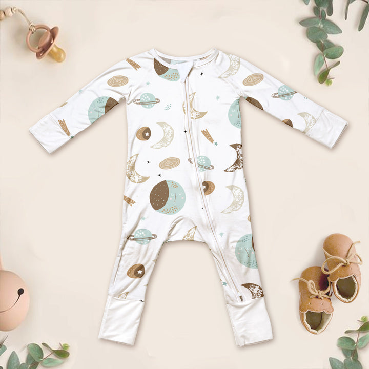 Bamboo Luna Neutral Crescent Outfit for Baby – Soft and Serene