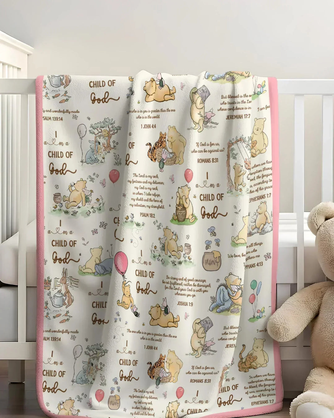 Child of God Whimsy Woodland Blanket