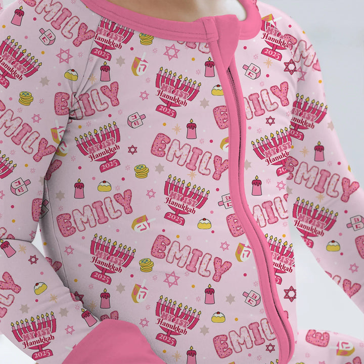 Custom name My First Hanukkah 2025 Convertible Zippy