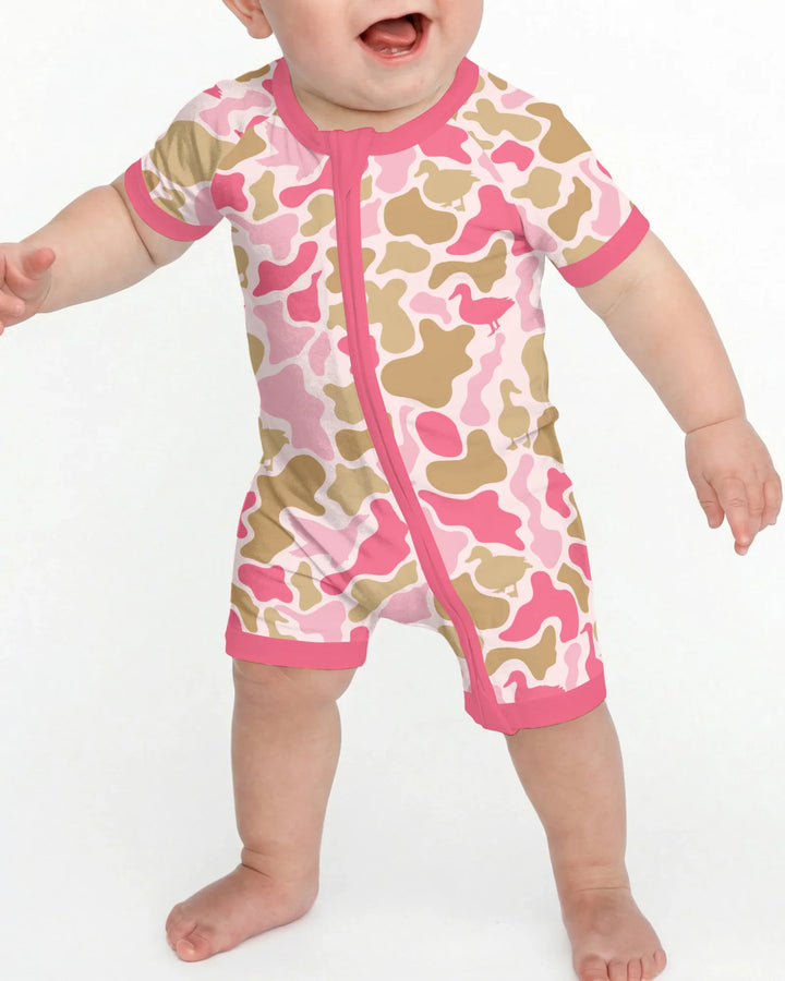 Zippy de bambú corto de camuflaje de caza de pato real