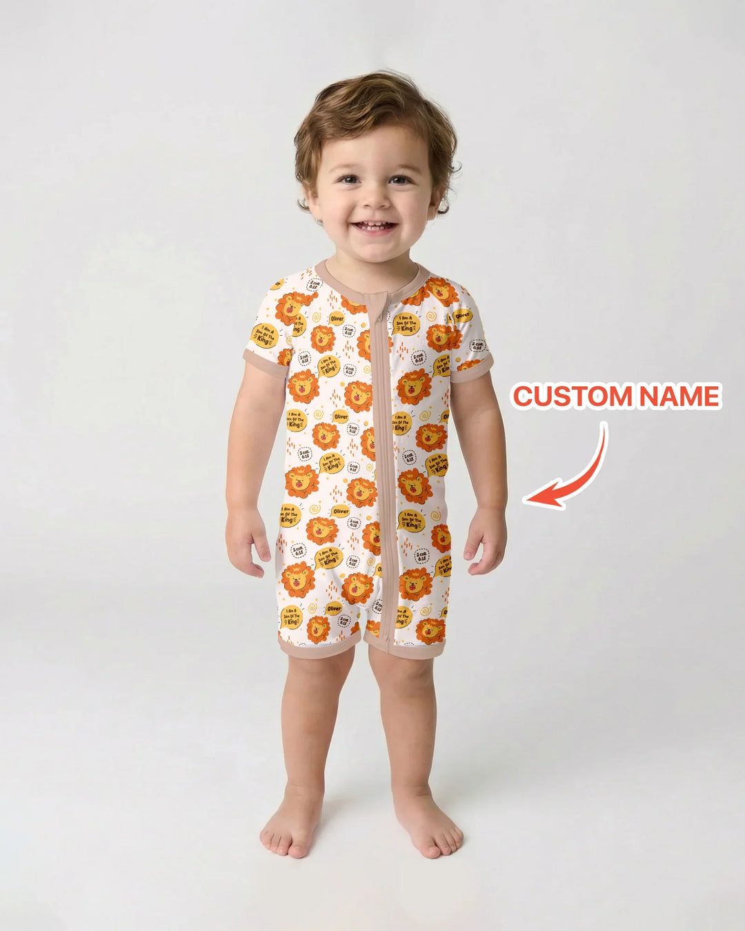 I Am A Son Of The King Custom Name Shorty Zippy