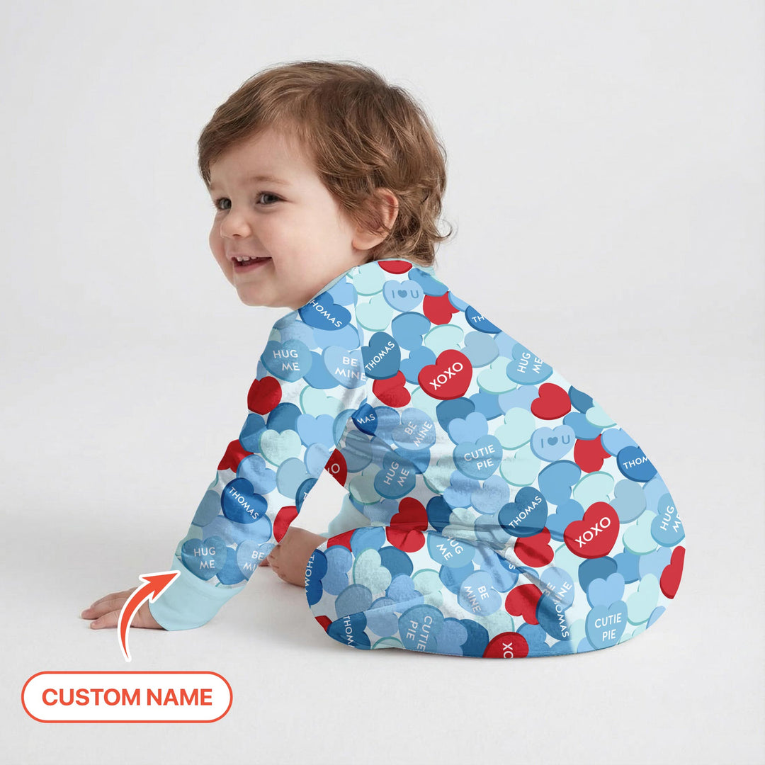 Valentine Candy Crush Family Matching Convertible Zippy