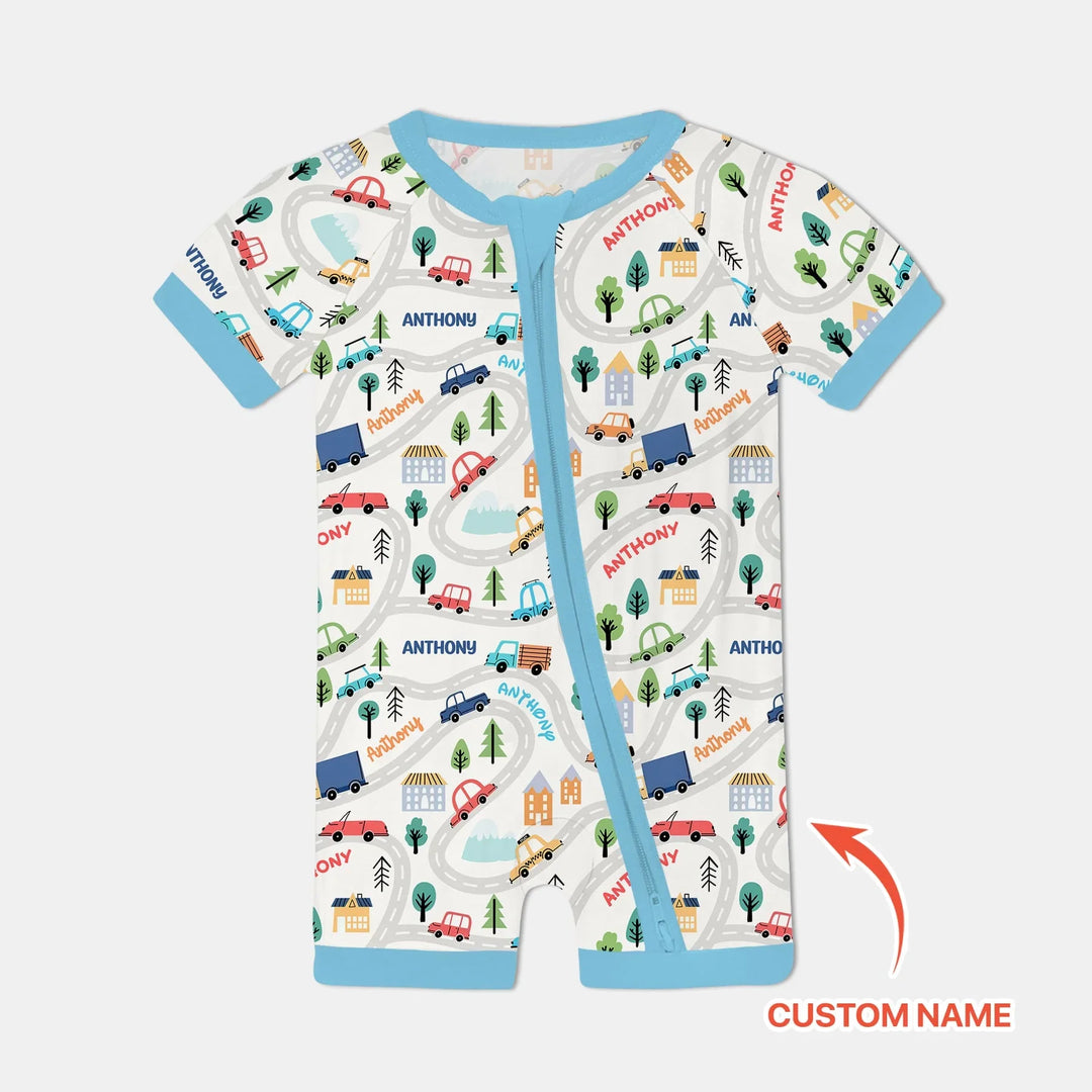 Custom Name Road Map Shorty Zippy